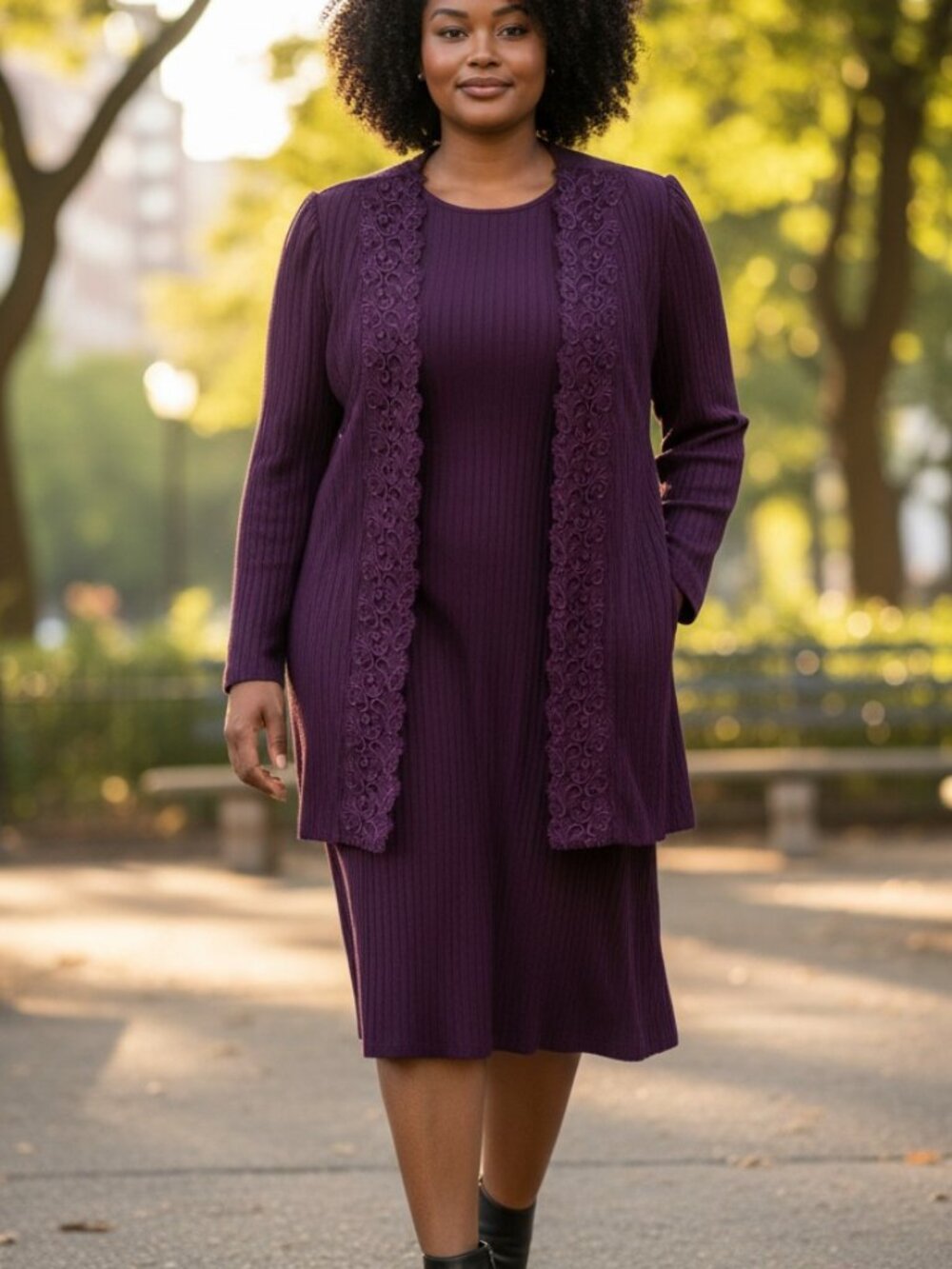 David Rose Dark Purple Mother of the Bride Dress Size 22 W